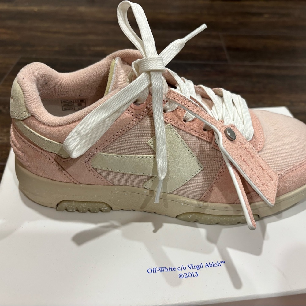 Off-White Out-of-Office White/Pink Sneakers - Picture 6 of 12